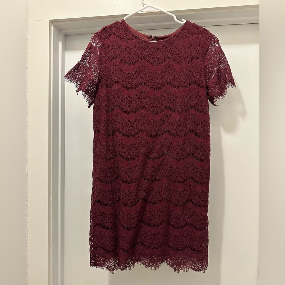 Lulu’s Maroon Lace Dress